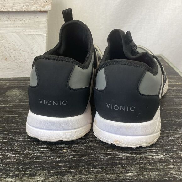 Vionic Black & Gray Slip On Athletic Sport Shoes 6 - Picture 5 of 9